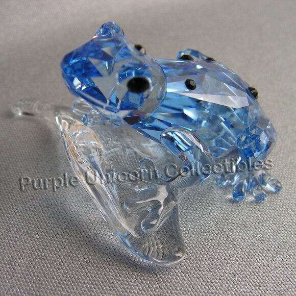 Swarovski Crystal SCS 2009 Gorilla Event Blue Dart Frog ~ SIGNED by Designer - Picture 2 of 8